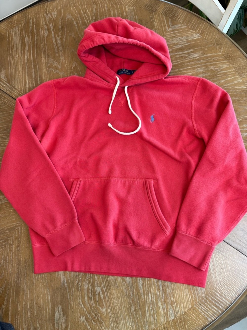 Polo Ralph Lauren Red Hooded Pullover Sweatshirt Hoodie